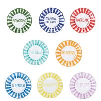 Tellerset 26 cm 8-teilig – Block Letters 