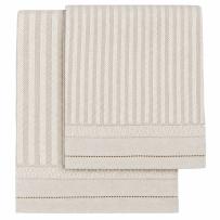 Romantica Beige & White Linen Handtuch Set 