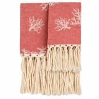 Coral Fringe Handtuch Set 