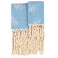 Acqua Marina Fringe Handtuch Set 